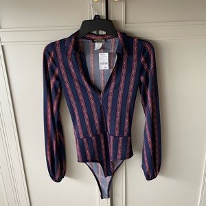 NWT Collared Bodysuit - S